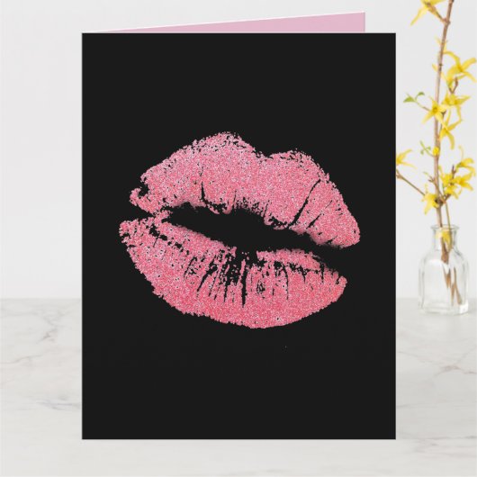 VALENTIJNSDAG IK HOU VAN JE KUS MAN BOYFRIEND KAART (Gele Bloem)