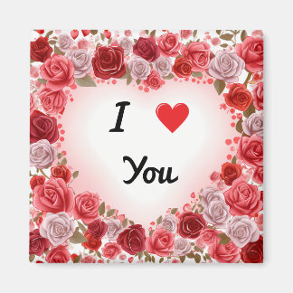 Valentijnsdag Ik hou van je magneet