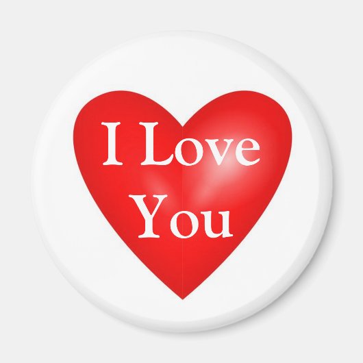 Valentijnsdag Ik hou van je Magneet (Voorkant)