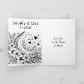 Valentijnsdag | Ik hou van je op de maan Kaart (Binnen)