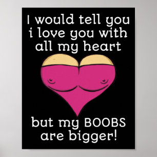 Valentijnsdag Ik-hou-van-jou Met Hart En Ziel Maar Poster