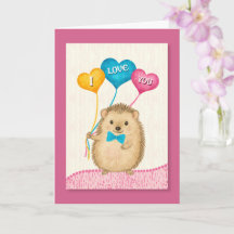 Valentijnsdag Ik Hou van Jou Schattige Egel
