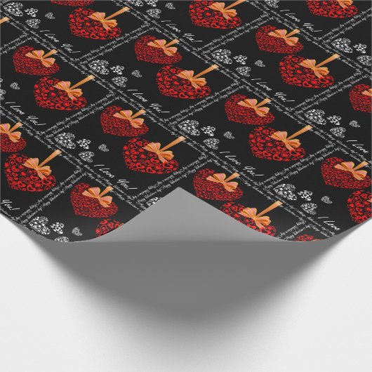 Valentijnsdag Ik hou van papier met onmiddellijke  (Hoek)