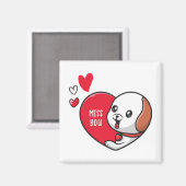 Valentijnsdag, ik mis je magneet (Voorkant / Achterkant)