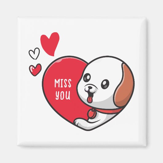 Valentijnsdag, ik mis je magneet (Voorkant)