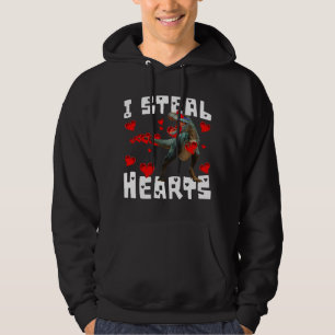 VALENTIJNSDAG IK STEEL HARTEN GRAPPIGE DINOSAURUS HOODIE