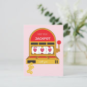Valentijnsdag Ik Win de Jackpot Kaart (Staand voorkant)