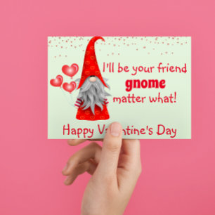 Valentijnsdag Ik zal je vriendelijke kabouter zijn Briefkaart