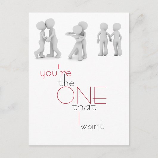 Valentijnsdag Illustratie Briefkaart (Voorkant)