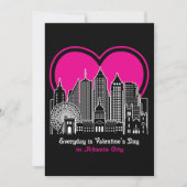 Valentijnsdag in Atlanta City Kaart (Voorkant)