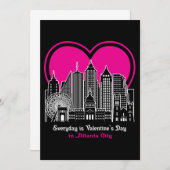 Valentijnsdag in Atlanta City Kaart (Voorkant / Achterkant)