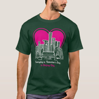 Valentijnsdag in Beijing City familie T-shirt