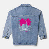 Valentijnsdag in Berlijnse stad Denim Jacket (Achterkant)