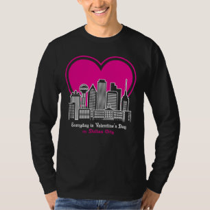 Valentijnsdag in Dallas City T-shirt