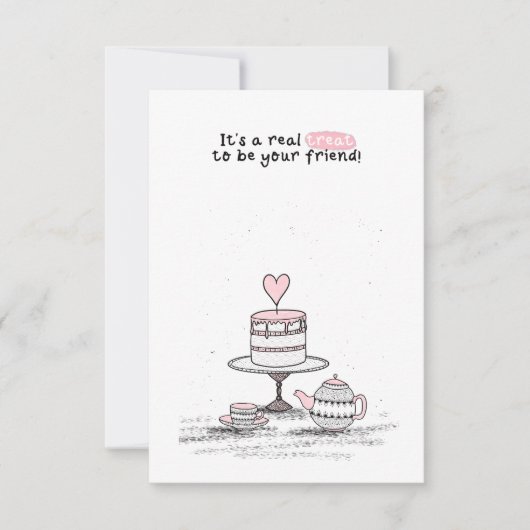 Valentijnsdag in de klas notitiekaartje (Voorkant)