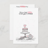 Valentijnsdag in de klas notitiekaartje (Voorkant / Achterkant)