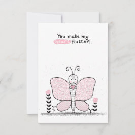 Valentijnsdag in de klas notitiekaartje