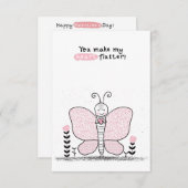 Valentijnsdag in de klas notitiekaartje (Voorkant / Achterkant)