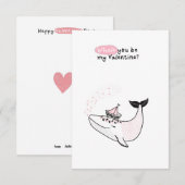 Valentijnsdag in de klas notitiekaartje (Voorkant / Achterkant)