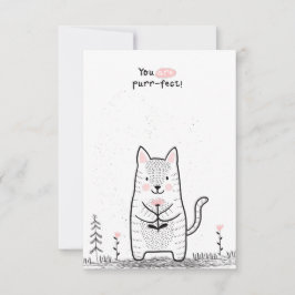 Valentijnsdag in de klas  notitiekaartje