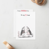 Valentijnsdag in de klas notitiekaartje (Voorkant / Achterkant in situ)