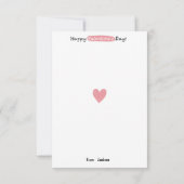 Valentijnsdag in de klas notitiekaartje (Achterkant)