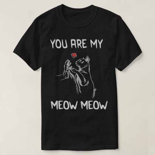 Valentijnsdag in de liefde voor dierenvrienden kat t-shirt (Design voorkant)