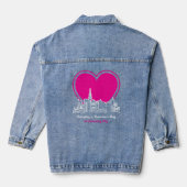 Valentijnsdag in Hamburg-Stad Denim Jacket (Achterkant)