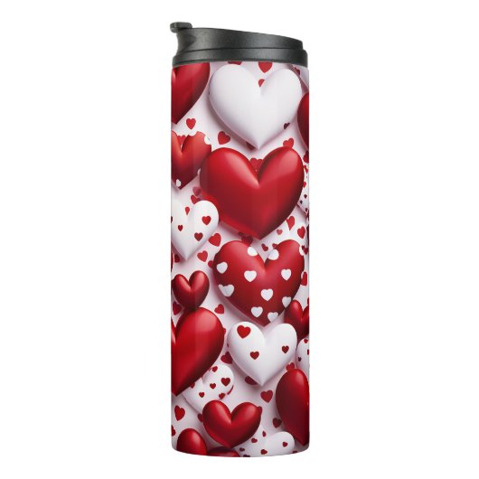 Valentijnsdag in hartje verpakte thermale trommel thermosbeker (Geroteerd rechts)