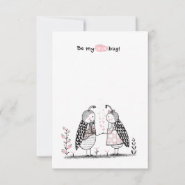 Valentijnsdag in het klaslokaal notitiekaartje