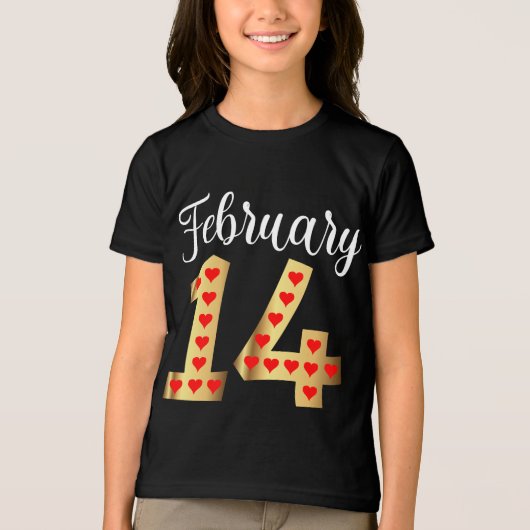 Valentijnsdag in kind Tri-Blend shirt (Voorkant)