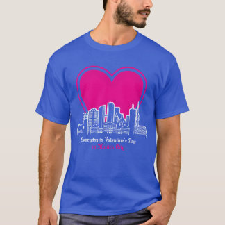 Valentijnsdag in München Stad vrienden T-shirt