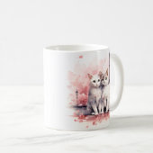 Valentijnsdag in Parijs - Paar katten - Mok (Voorkant rechts)