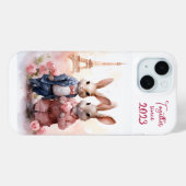 Valentijnsdag in Parijs - Paar konijnen - Case-Mate iPhone Case (Achterkant (horizontaal))