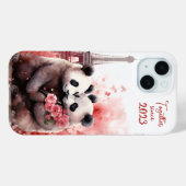 Valentijnsdag in Parijs - Paar panda's - Case-Mate iPhone Case (Achterkant (horizontaal))