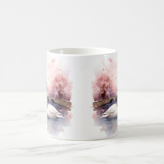 Valentijnsdag in Parijs - Paar zwanen - Mok (Center)