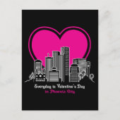 Valentijnsdag in Phoenix City Briefkaart (Voorkant)