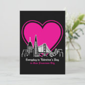 Valentijnsdag in San Francisco Stad Kaart (Staand voorkant)