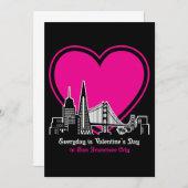 Valentijnsdag in San Francisco Stad Kaart (Voorkant / Achterkant)