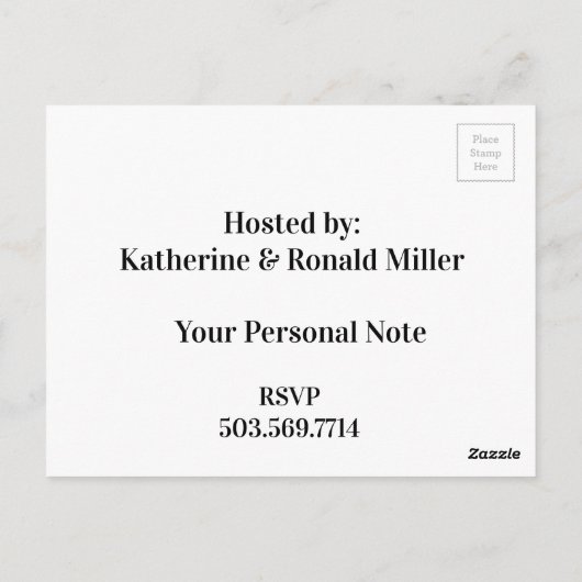 Valentijnsdag Inbeluitnodiging Briefkaart (Achterkant)