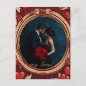  Valentijnsdag ingelijst Briefkaart (Voorkant)