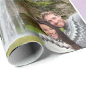 Valentijnsdag Initialen Liefde Fotocollage Cadeaupapier (Rol Hoek)
