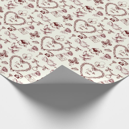 Valentijnsdag inpakpapier (Hoek)