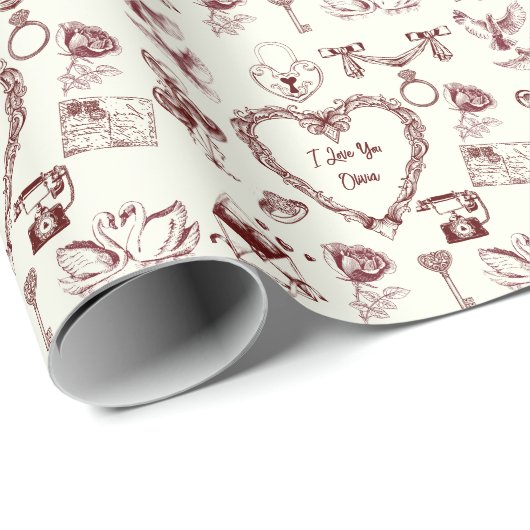  Valentijnsdag inpakpapier (Rol Hoek)