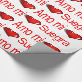 Valentijnsdag inpakpapier Amo mi Suegra (Hoek)