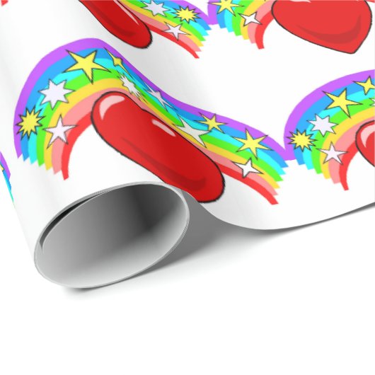 Valentijnsdag inpakpapier Happy Birthday (Rol Hoek)