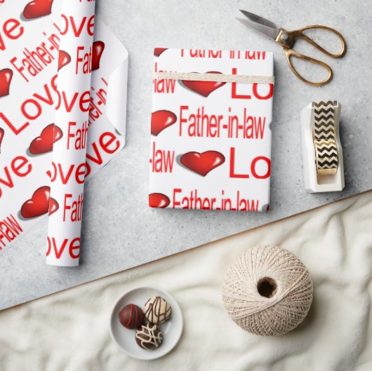 Valentijnsdag Inpakpapier Liefde Schoonvader (Crafts)