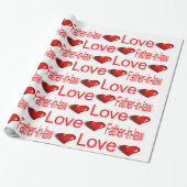 Valentijnsdag Inpakpapier Liefde Schoonvader (Uitgerold)