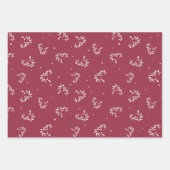 Valentijnsdag inpakpapier met bloemenhartjes (Voorkant 2)