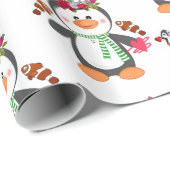 Valentijnsdag Inpakpapier Pinguïn Vis (Rol Hoek)